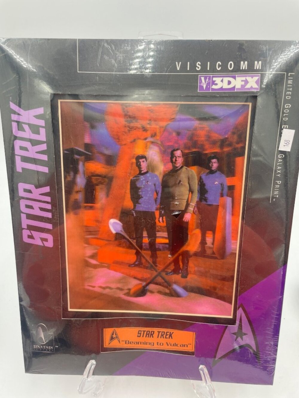 Star Trek Visicomm 3DFX Beaming To Vulcan Limited Edition Art Print No. 007469